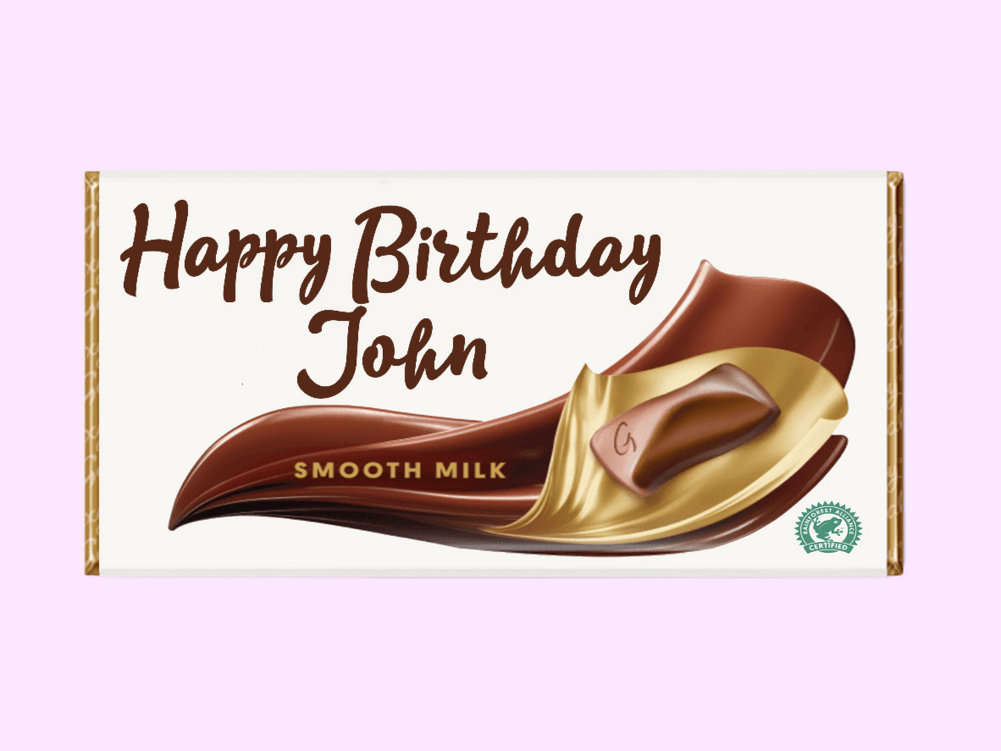 Personalised Galaxy Bar