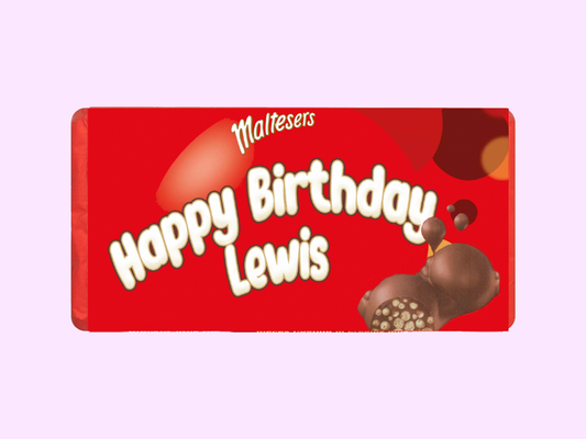 Personalised Malteser Bar - Short Dated
