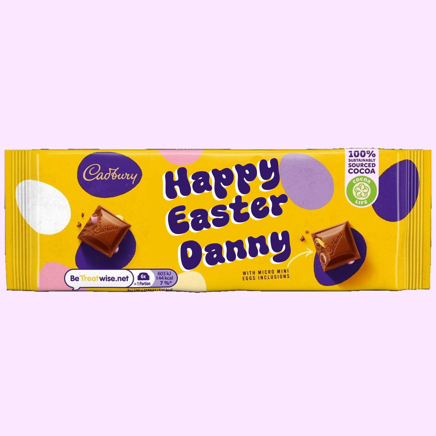 Personalised Cadbury Mini Egg Bar