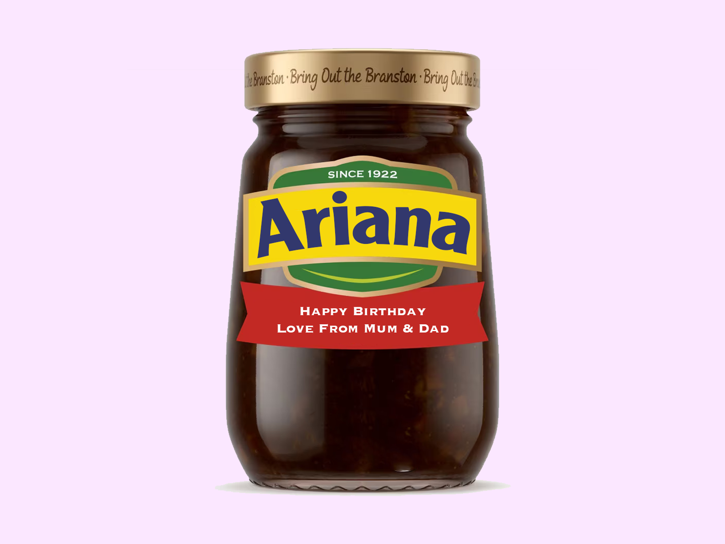 Personalised Branston Pickle Jar