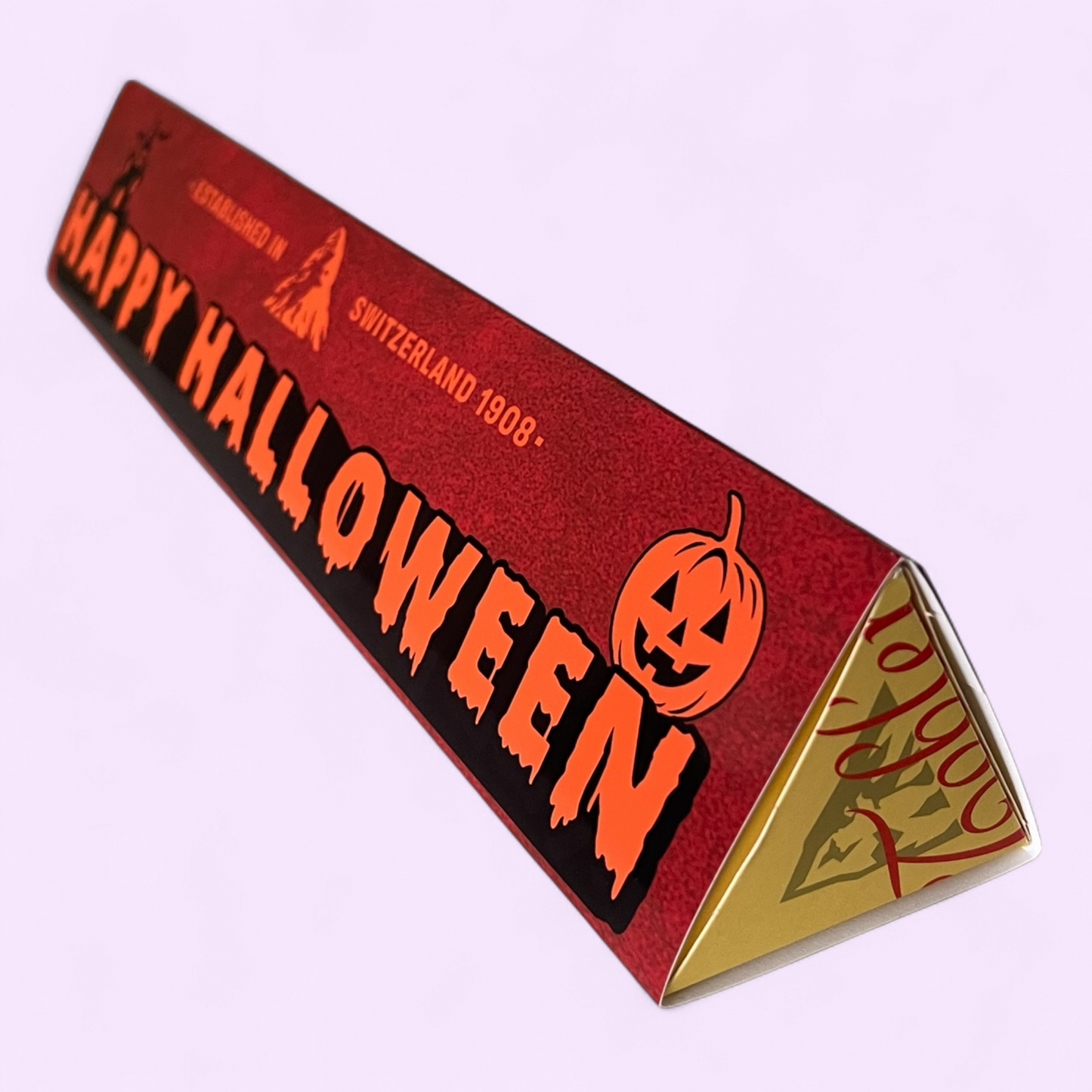 Personalised Halloween Toblerone Bar
