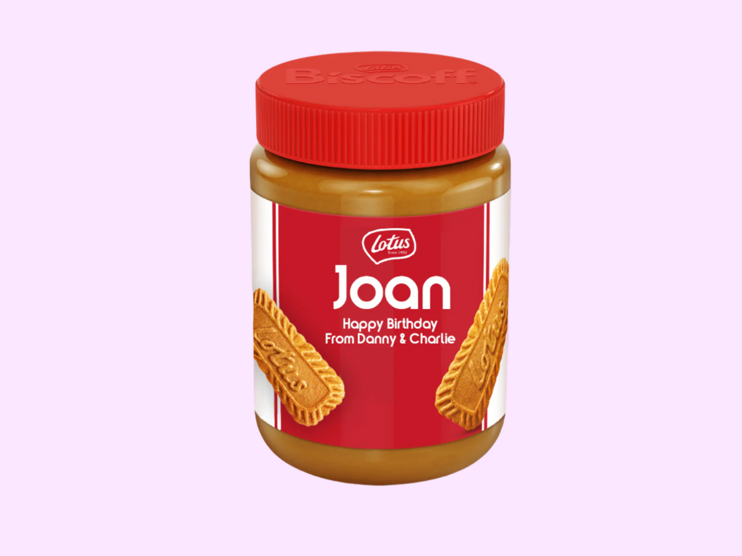Personalised Biscoff Spread Jar