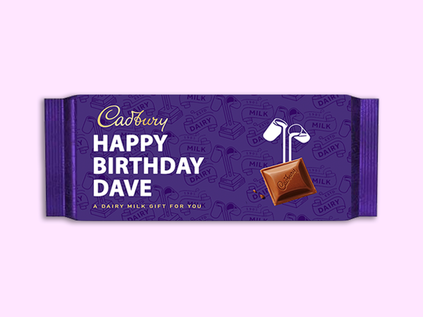 Personalised Cadbury Dairy Milk Bar