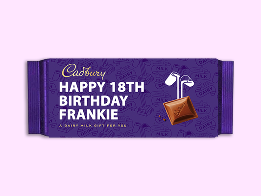 Personalised Cadbury Dairy Milk Bar