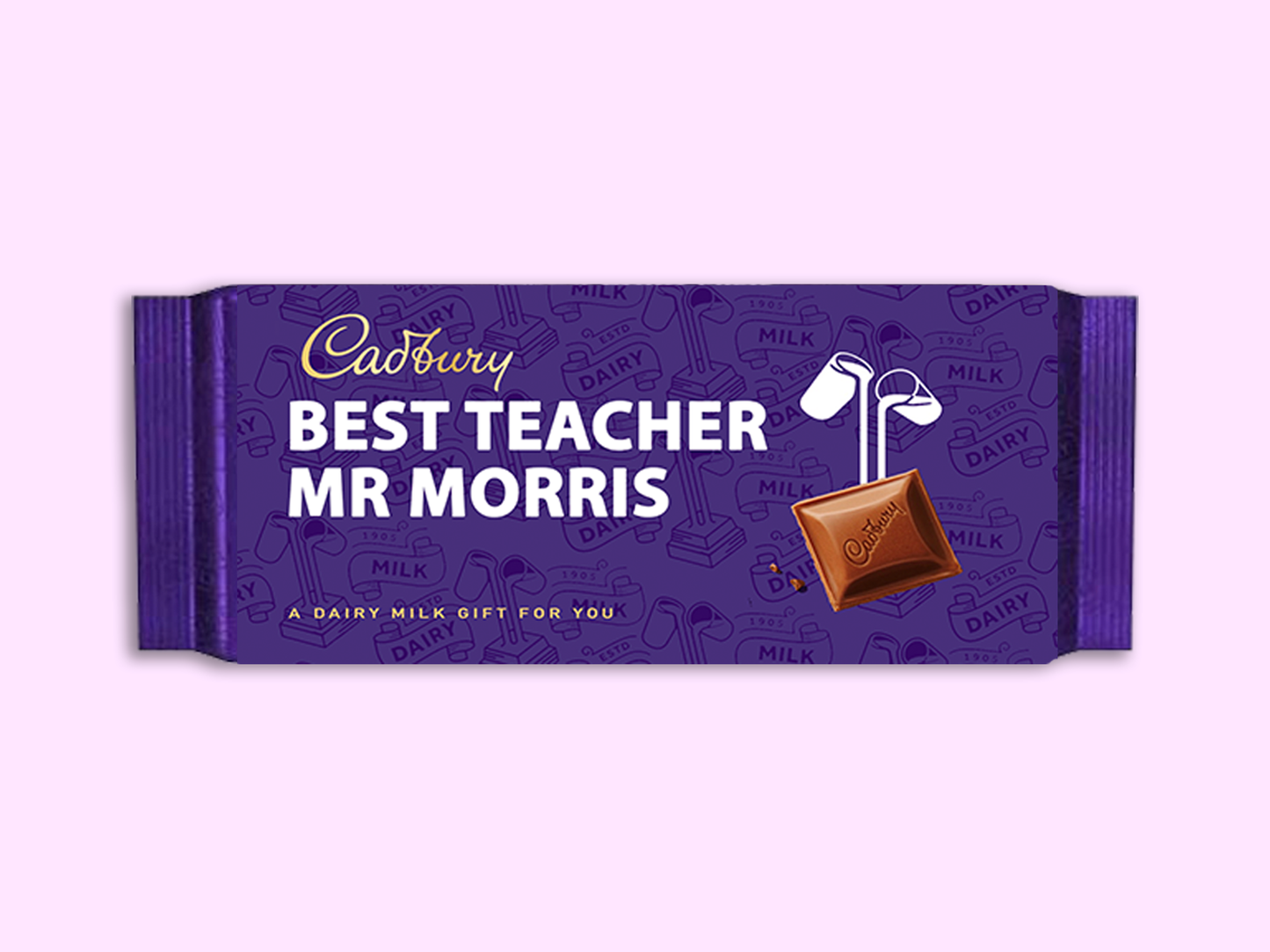 Personalised Cadbury Dairy Milk Bar
