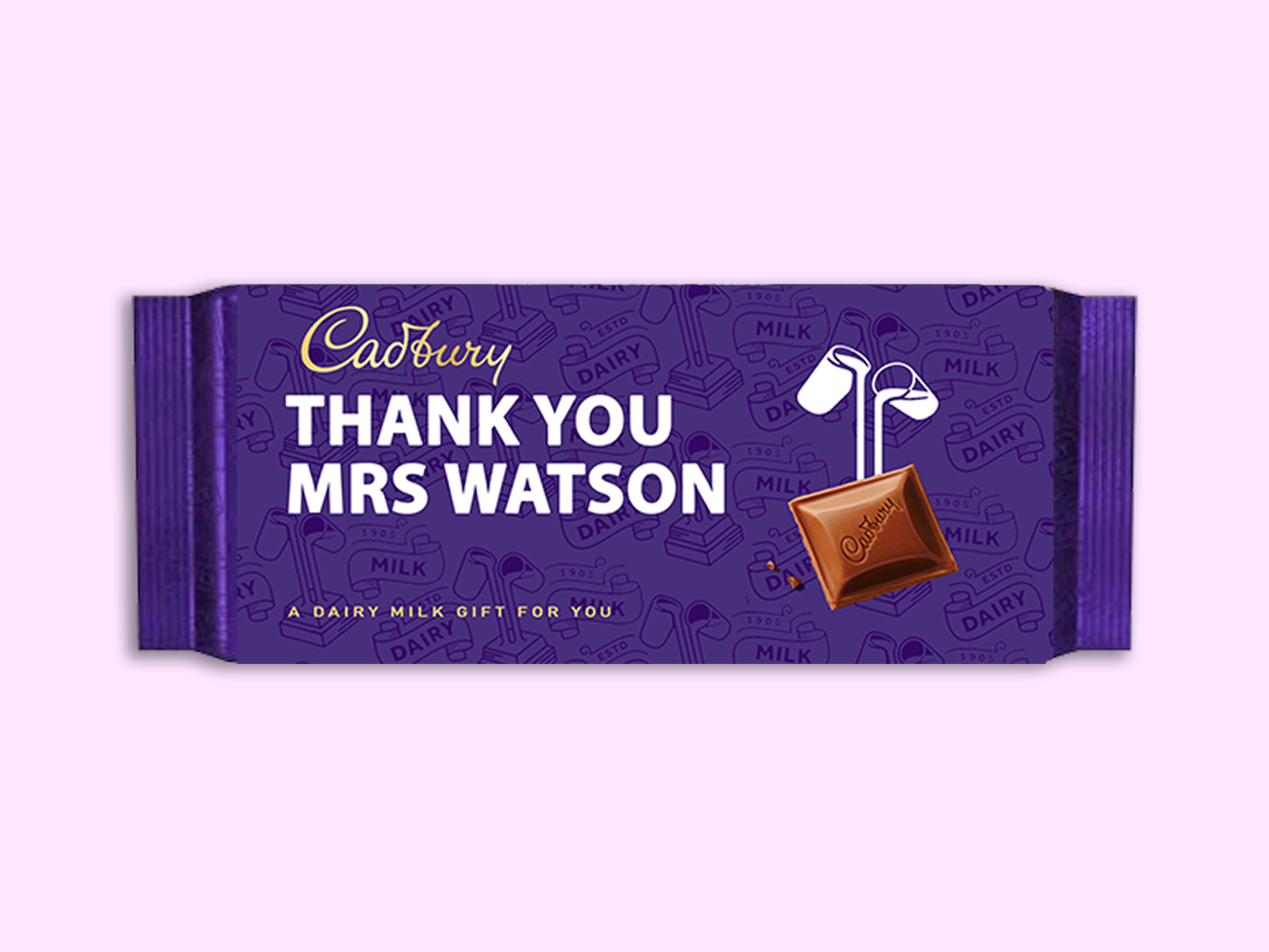 Personalised Cadbury Dairy Milk Bar