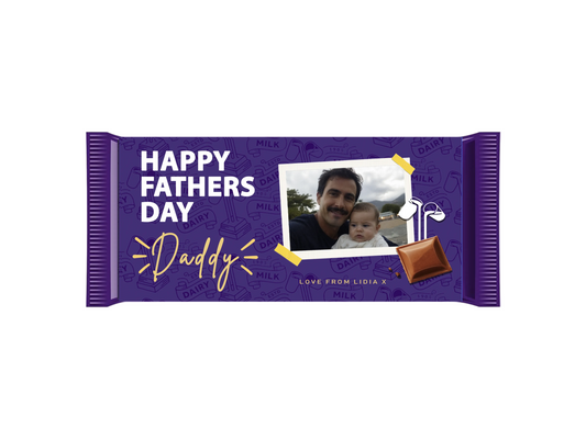 Personalised Fathers Day Cadbury Dairy Milk