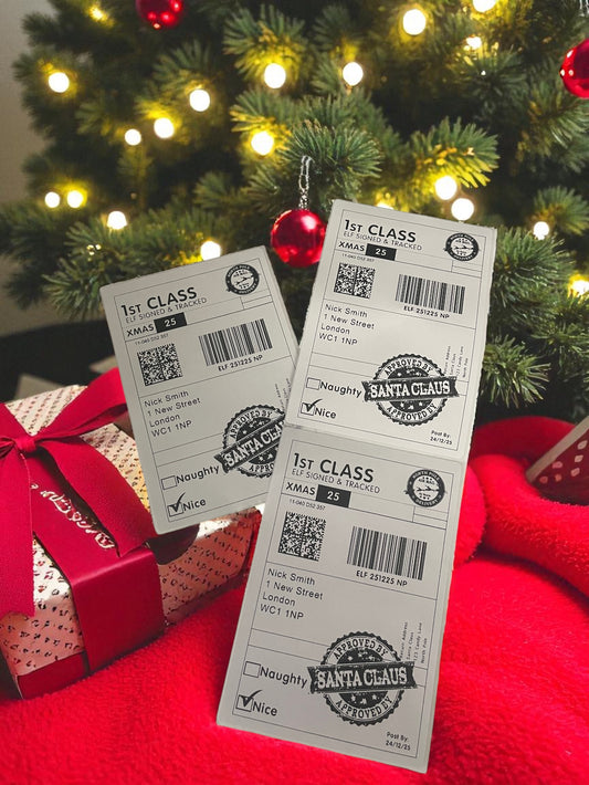 Personalised Christmas Postage Labels