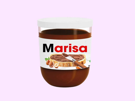 Personalised Nutella Jar