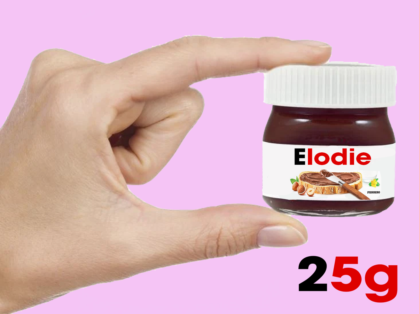 Personalised Nutella Jar