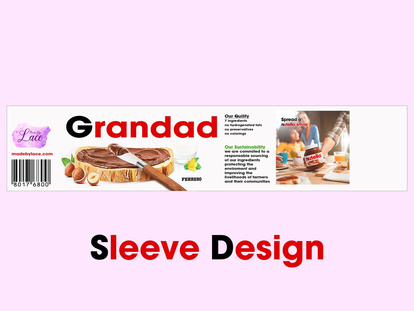 Personalised Nutella Jar