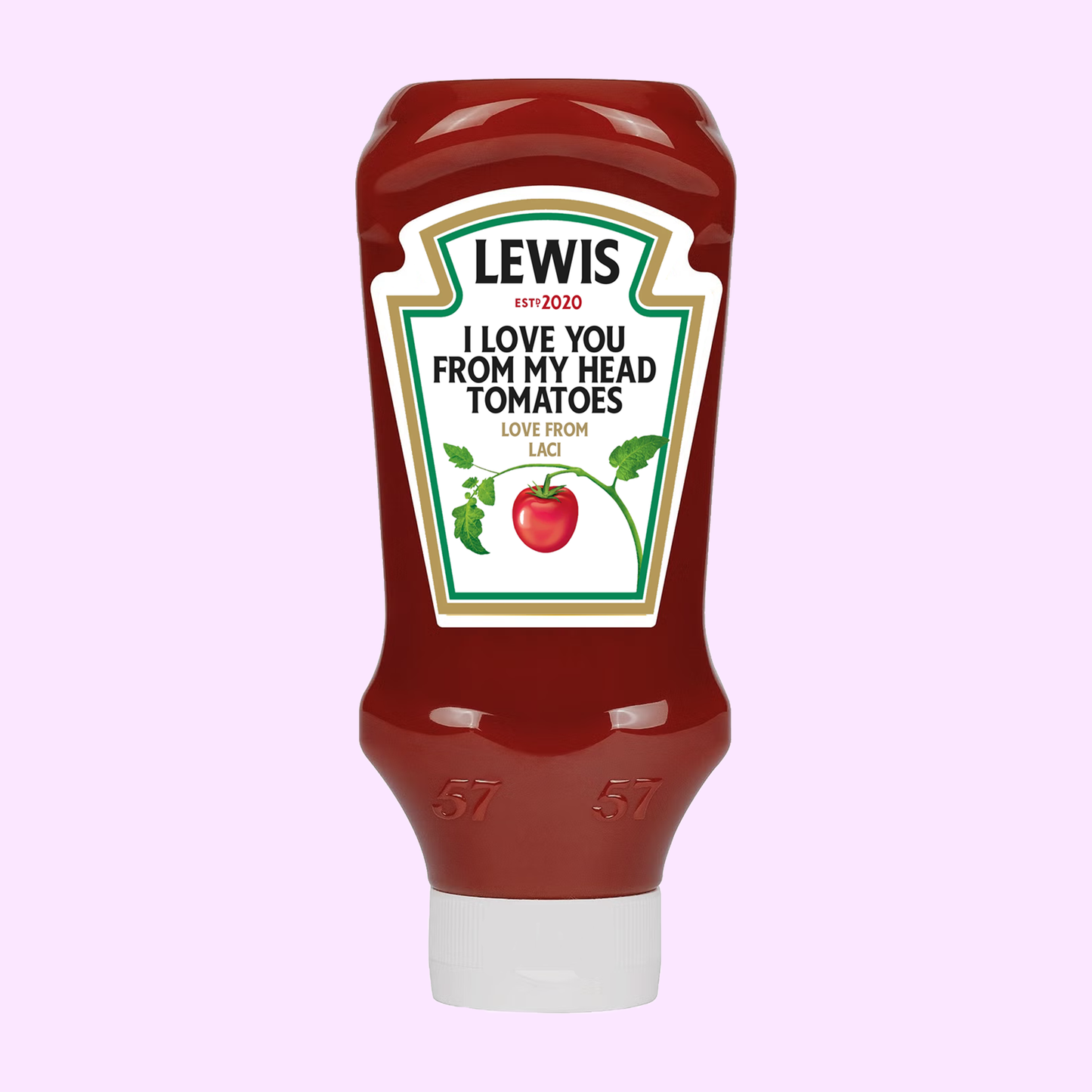 Personalised Ketchup Label