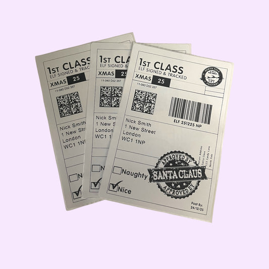 Personalised Christmas Postage Labels